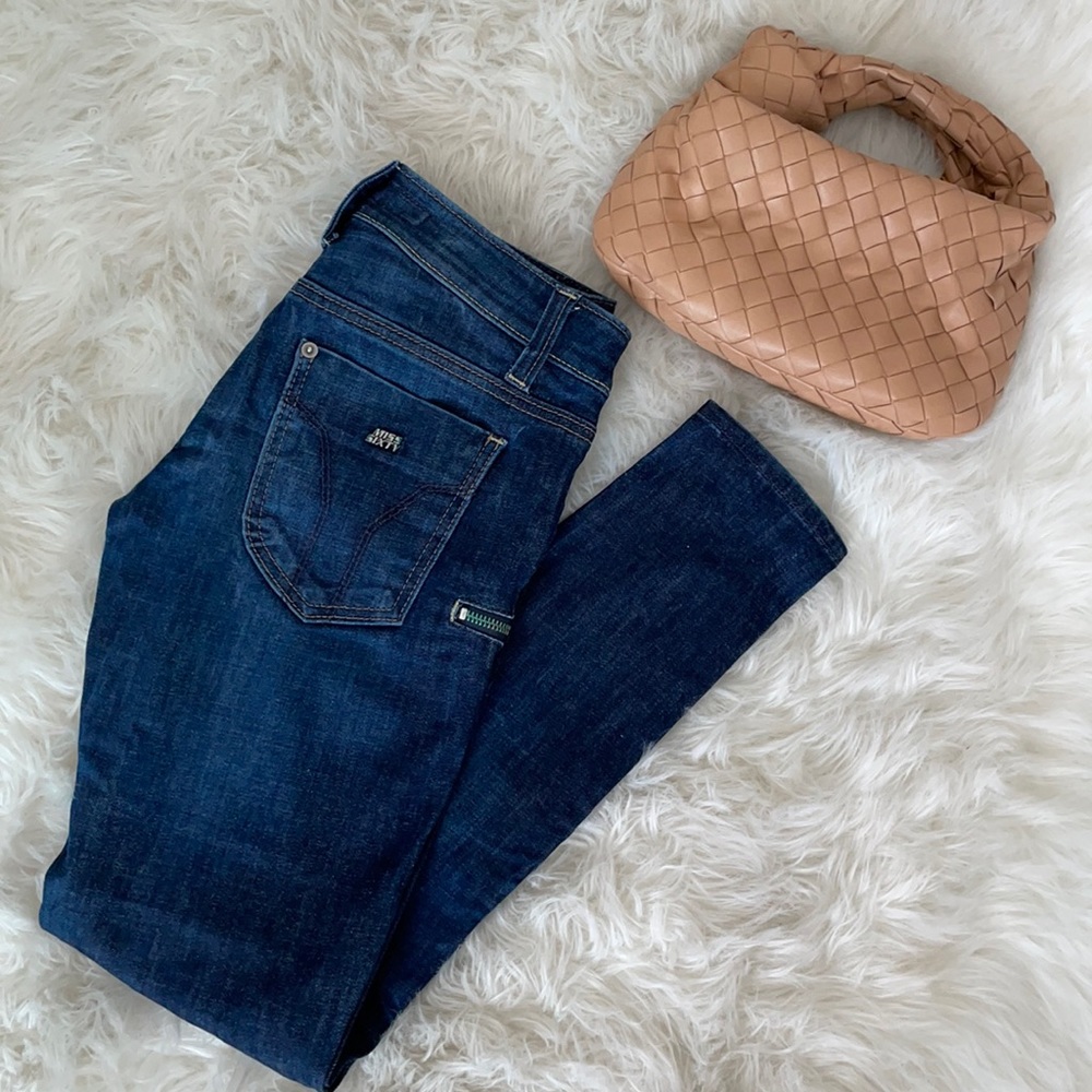 Miss Sixty dark blue Jeans with Zippers on the leg